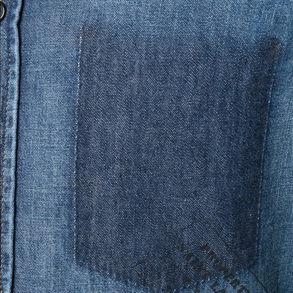 SAINT LAURENT OVERSIZE DENIM SHIRT SIZE M - Picture 5 of 8